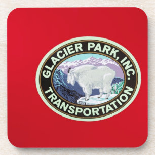 VS, Montana, Glacier National Park, Oud 2 Drankjes Onderzetter