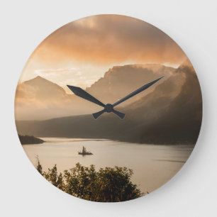 VS, Montana, Glacier National Park. Zonsopgang Grote Klok