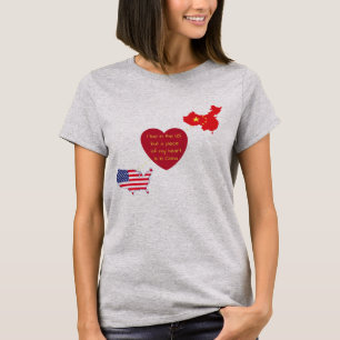 VS naar China Hart T-Shirt