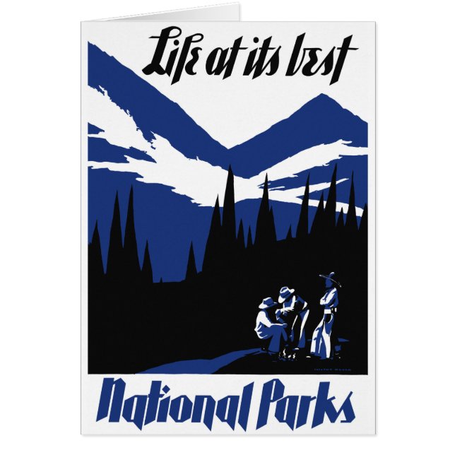 VS National Parks Vintage Poster herstelde (Voorkant)