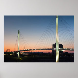 VS, Nebraska, Omaha, Bob Kerrey voetgangersbrug Poster