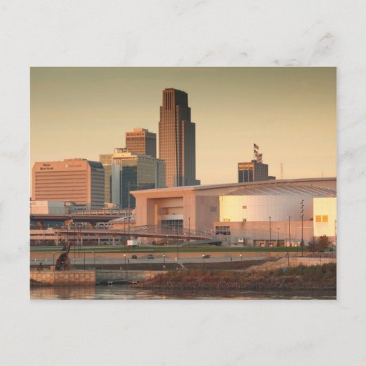 VS, Nebraska, Omaha, Skyline Briefkaart (Voorkant)