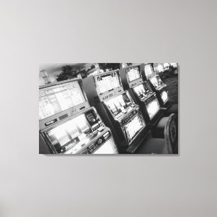 VS, Nevada, Las Vegas: Casino gokautomaten / Canvas Afdruk