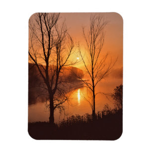 VS, New England, Maine. Herfst zonsopgang Magneet