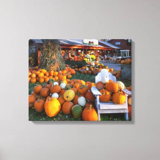 VS, New England, Maine, Wells. Najaars beeldscherm Canvas Afdruk (Voorkant)