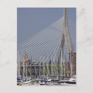 VS, New England, Massachusetts, Boston, boten Briefkaart
