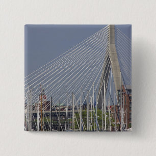 VS, New England, Massachusetts, Boston, boten Vierkante Button 5,1 Cm