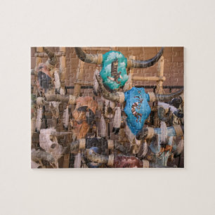 VS, New Mexico, Santa Fe: in het centrum van Santa Legpuzzel
