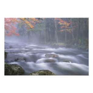 VS, New York, Adirondacks, Big Moose River Foto Afdruk