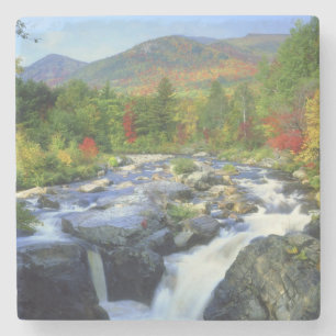 VS, New York. Een waterval in de Adirondack Stenen Onderzetter