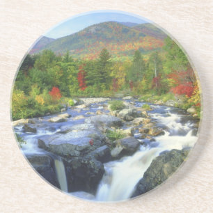 VS, New York. Een waterval in de Adirondack Zandsteen Onderzetter
