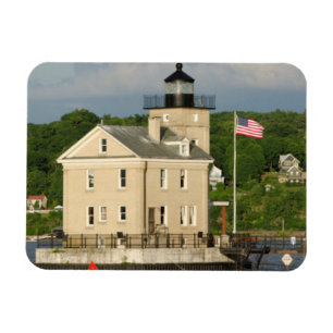 VS, New York, Kingston, Hudsonrivier. Rondout Magneet