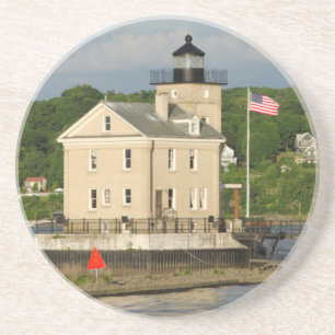 VS, New York, Kingston, Hudsonrivier. Rondout Zandsteen Onderzetter