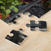 VS, New York, Lewiston. Amerikaanse vlag bevestigd Legpuzzel (Zijkant)