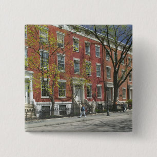 VS, New York, New York City, Manhattan: 25 Vierkante Button 5,1 Cm