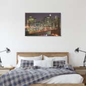 VS, New York, New York City, Manhattan: 3 Canvas Afdruk (Insitu (Slaapkamer))