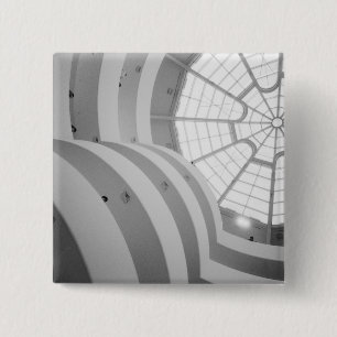 VS, New York, New York City: The Guggenheim 3 Vierkante Button 5,1 Cm