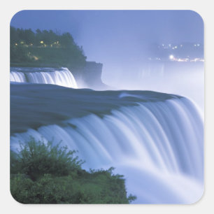 VS, New York, Niagara Falls. American Falls in Vierkante Sticker