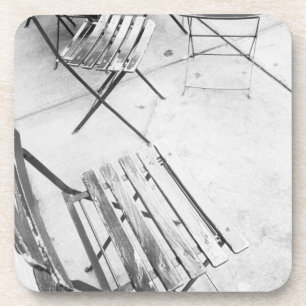 VS, NEW YORK: Stoelen van café in New York City, Drankjes Onderzetter