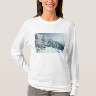 VS, NH, Sneeuw bedekte bomen Paden Sneeuwschoen T-shirt