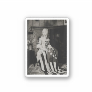 vs oh mijn sterren op 4 juli mannen vrouwen vlagge sticker