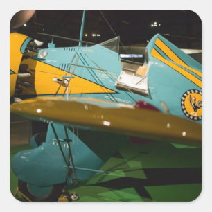 VS, Ohio, Dayton: US Air Force Museum en 2 Vierkante Sticker