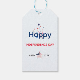 VS Onafhankelijkheidsdag 4 juli Groeten Cadeaulabel