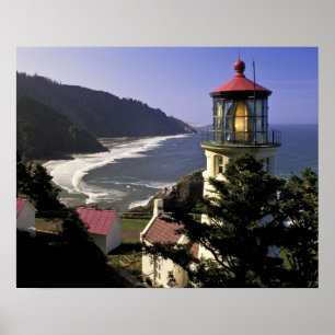 VS, Oregon, Florence. Heceta Head Lighthouse Poster