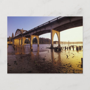 VS, Oregon, Florence. Siuslaw-brug en Briefkaart