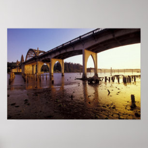 VS, Oregon, Florence. Siuslaw-brug en Poster