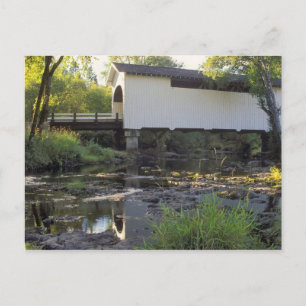 VS, Oregon. Harris overdekte brug over Marys Briefkaart