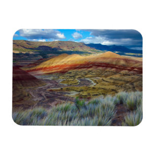 VS, Oregon. Landschap van de geschilderde heuvels Magneet