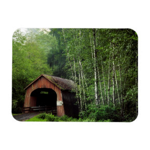 VS, Oregon. Overdekte Brug Over North Fork Magneet