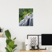 VS, Oregon, Proxy Falls. Proxy Falls stroomt Poster (Thuiskantoor)