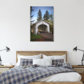 VS, Oregon, Scio, Hannah Bridge 2 Canvas Afdruk (Insitu (Slaapkamer))