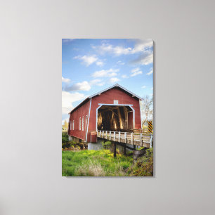 VS, Oregon, Scio, Shimanek-brug Canvas Afdruk