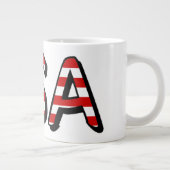 VS overlay op Amerikaanse vlag mugcnt Extra Grote Beker (Rechts)