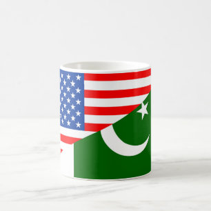 VS - Pakistan - symbool halve vlag amerika Koffiemok