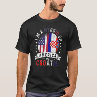 VS Patriot Kroatië vlag Amerikaanse Kroatische Gro T-shirt