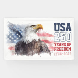 VS Patriottisch Amerika's 250ste Verjaardagsfeest Spandoek