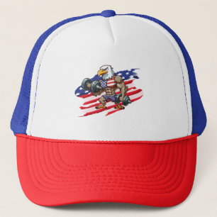 VS/patriottisch gewichtheffen steenarend Trucker Pet