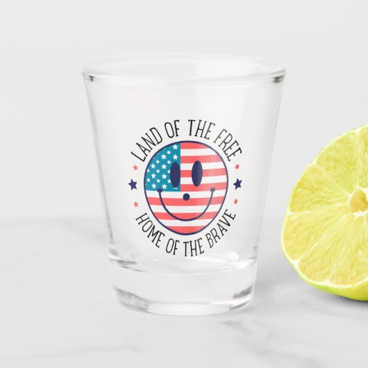 VS Patriottisch  Shot Glas (Voorkant)