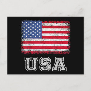 VS Patriottische Amerikaanse Vlag Voor Mannen Vrou Briefkaart