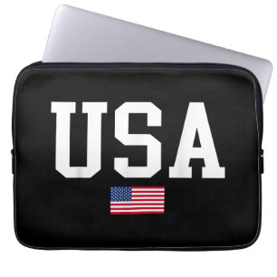 VS Patriottische Amerikaanse Vlag Voor Mannen Vrou Laptop Sleeve