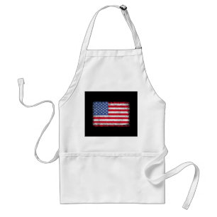 VS Patriottische Amerikaanse Vlag Voor Mannen Vrou Standaard Schort
