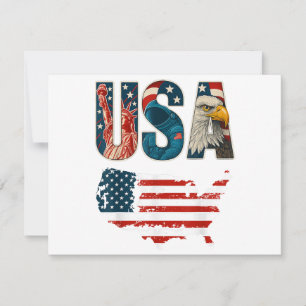 VS Patriottische Verenigde Staten 4 juli Amerikaan Kaart
