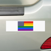 VS Pride Flag Bumpersticker (Op auto)