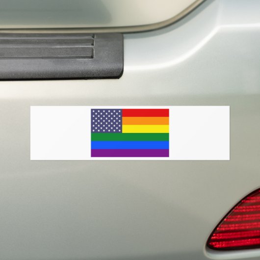 VS Pride Flag Bumpersticker (Op auto)