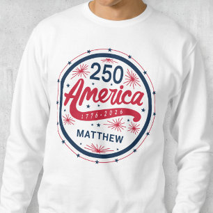 VS Rood Wit en Blauw Amerika's 250e Verjaardag Trui