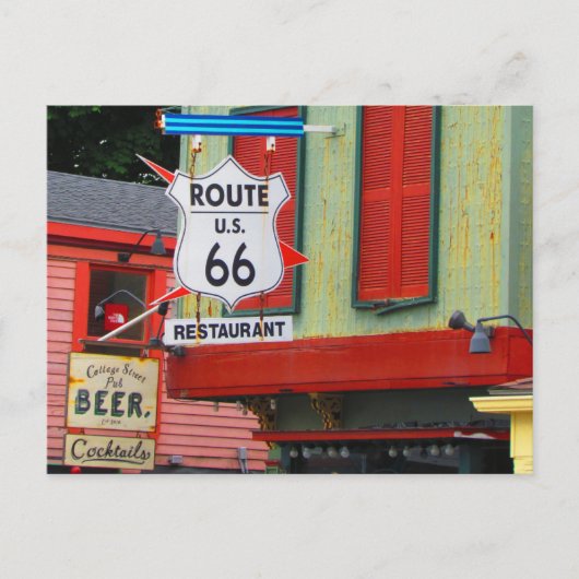 VS Route 66 Briefkaart (Voorkant)